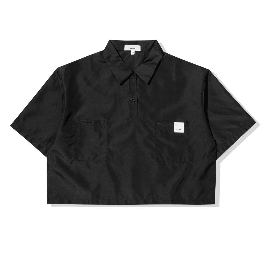 Court Boxy Oversized Shirt Luxe Black