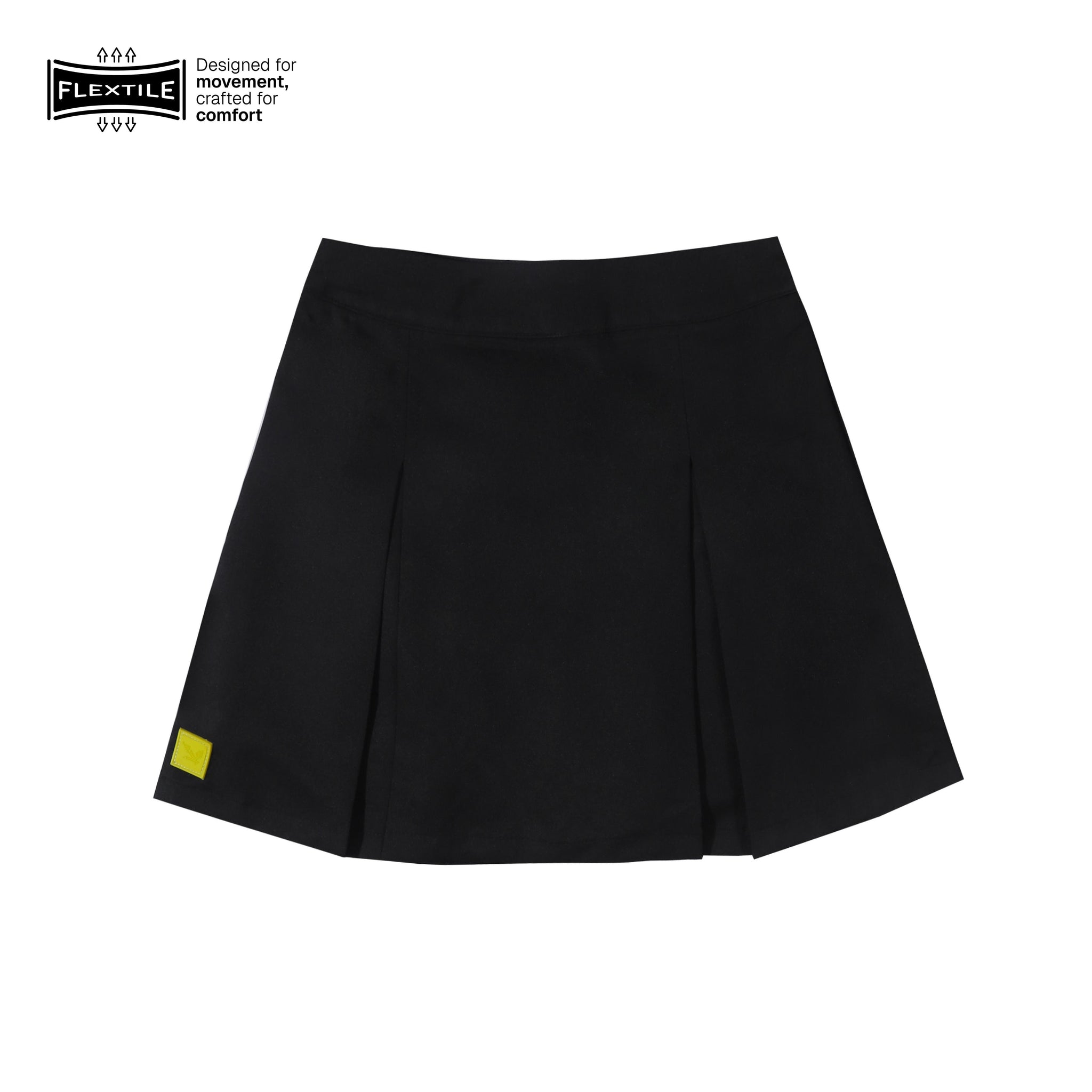 Pleated Skort Flextile Pro Black