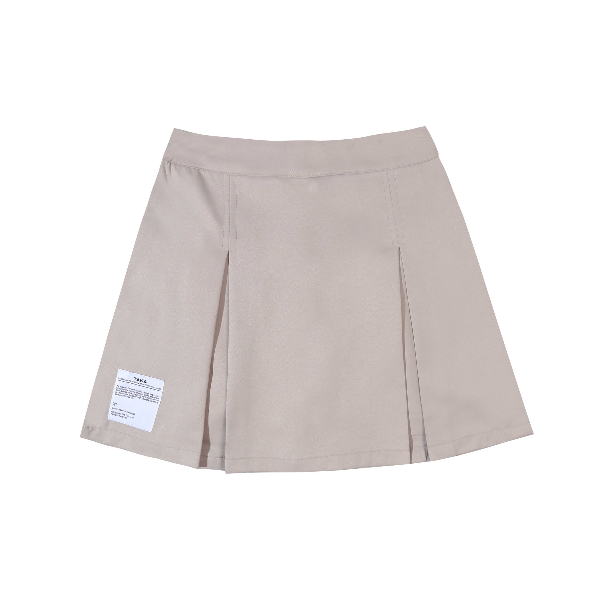 Pleated Skort Flextile Pro Tan