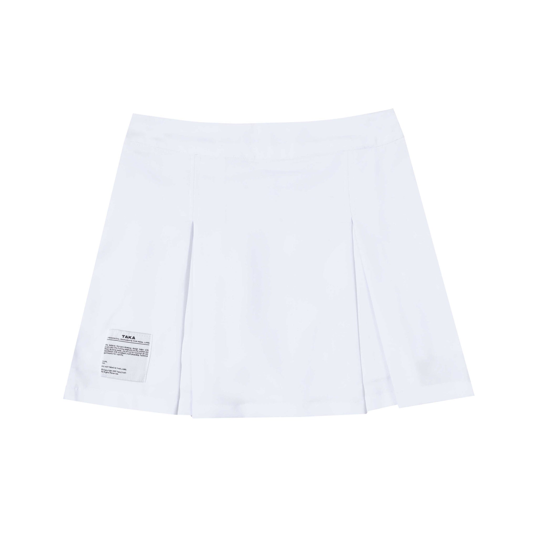 Pleated Skort Flextile Pro White