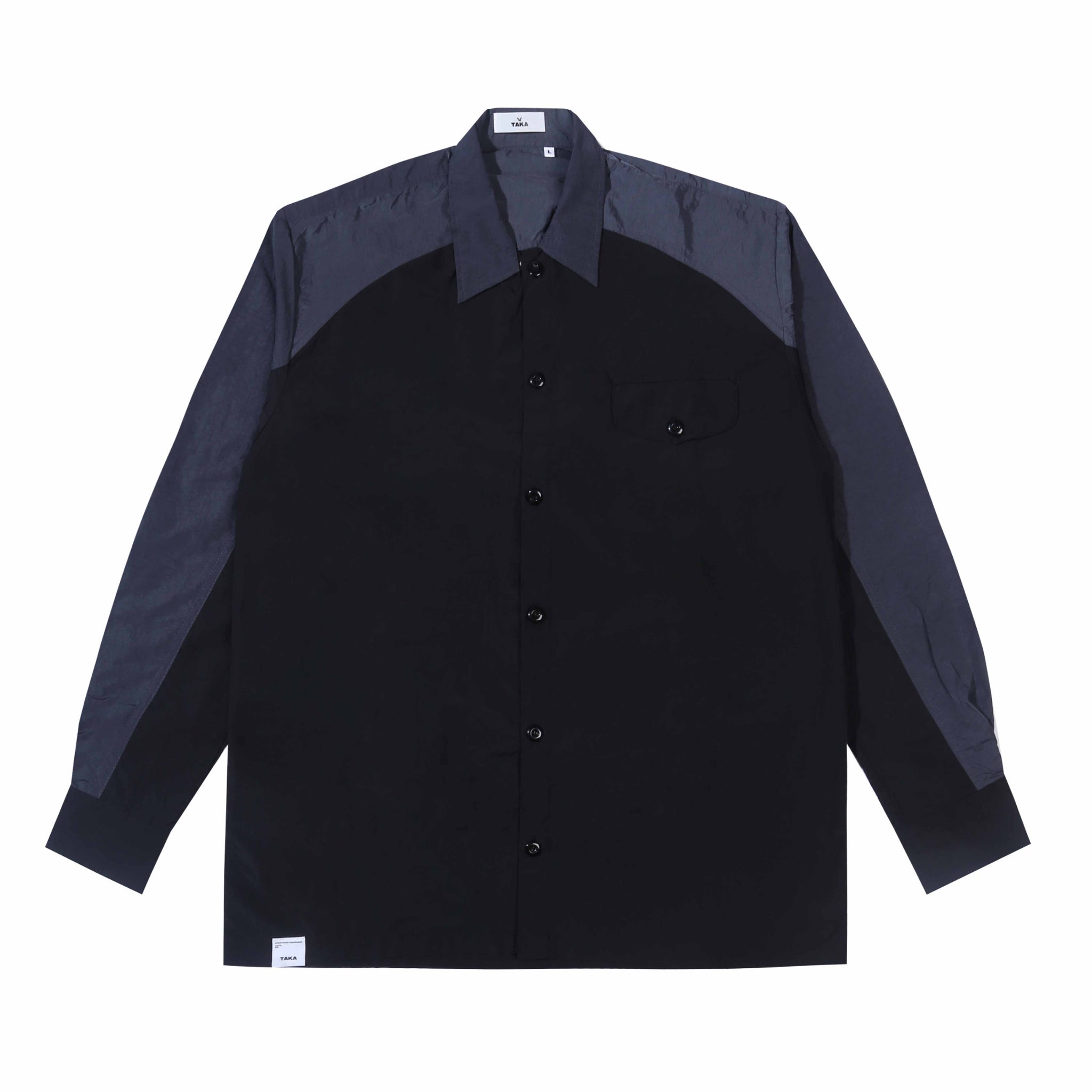 Shell Nylon Overshirt Black