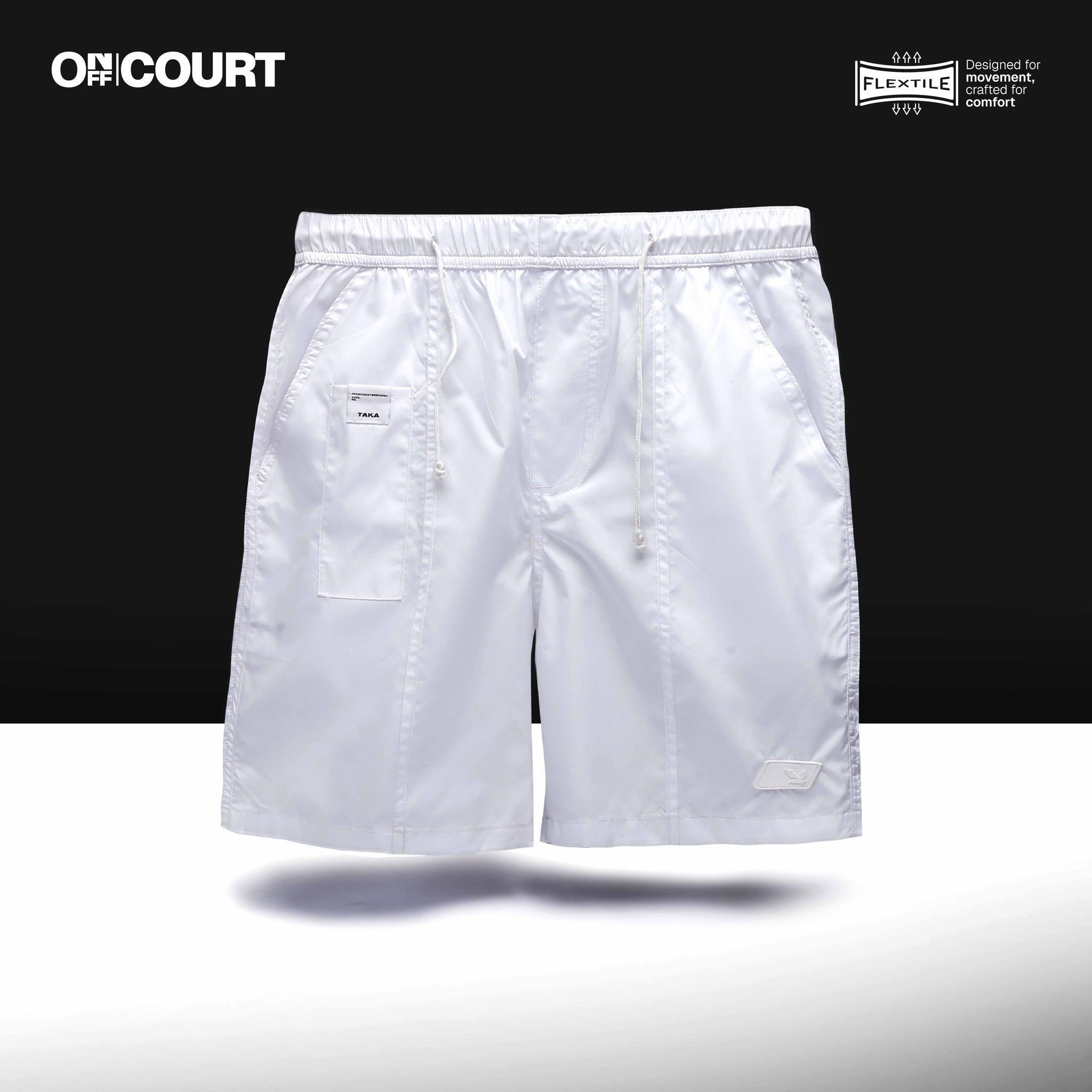 Shell Nylon Short White