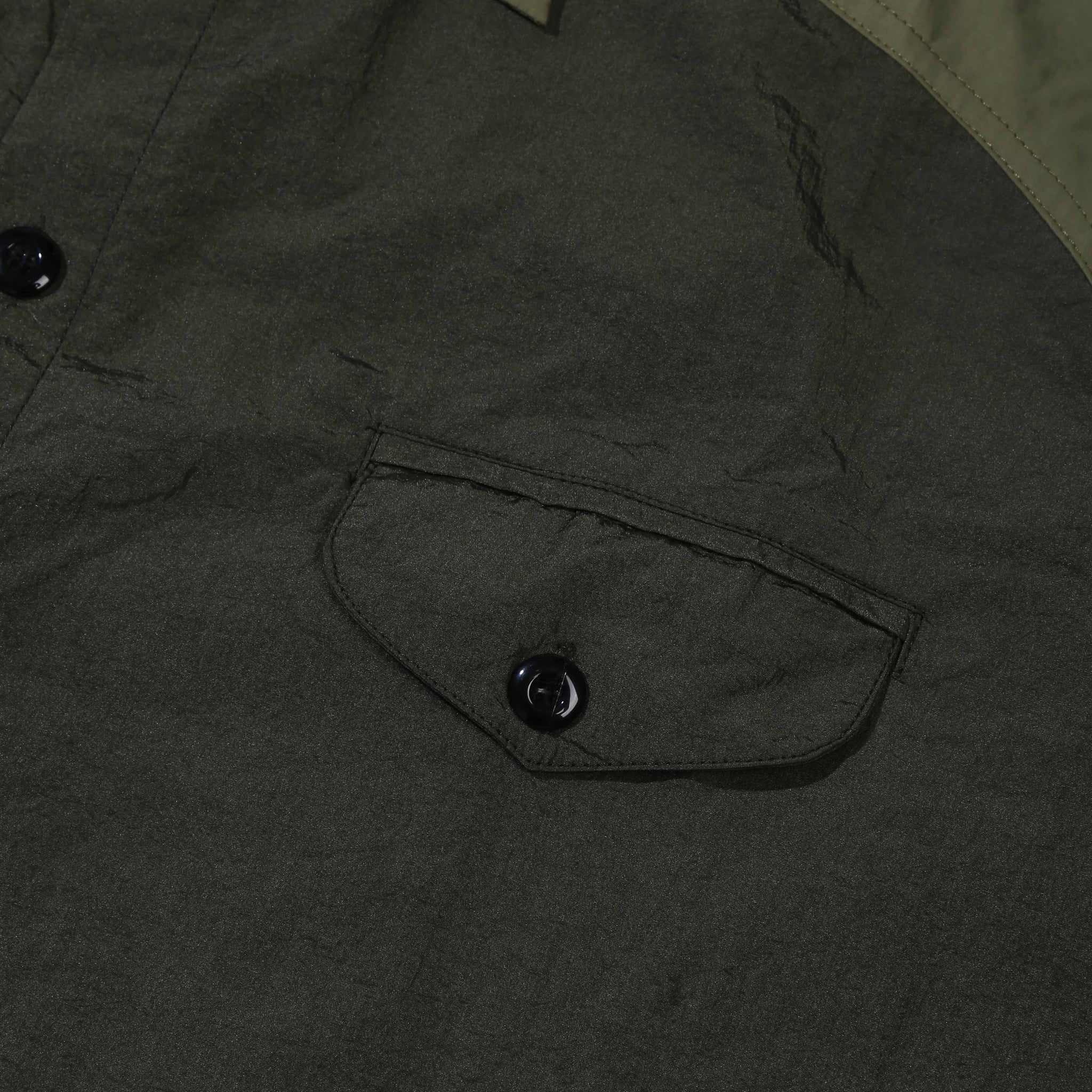Shell Nylon Overshirt Olive