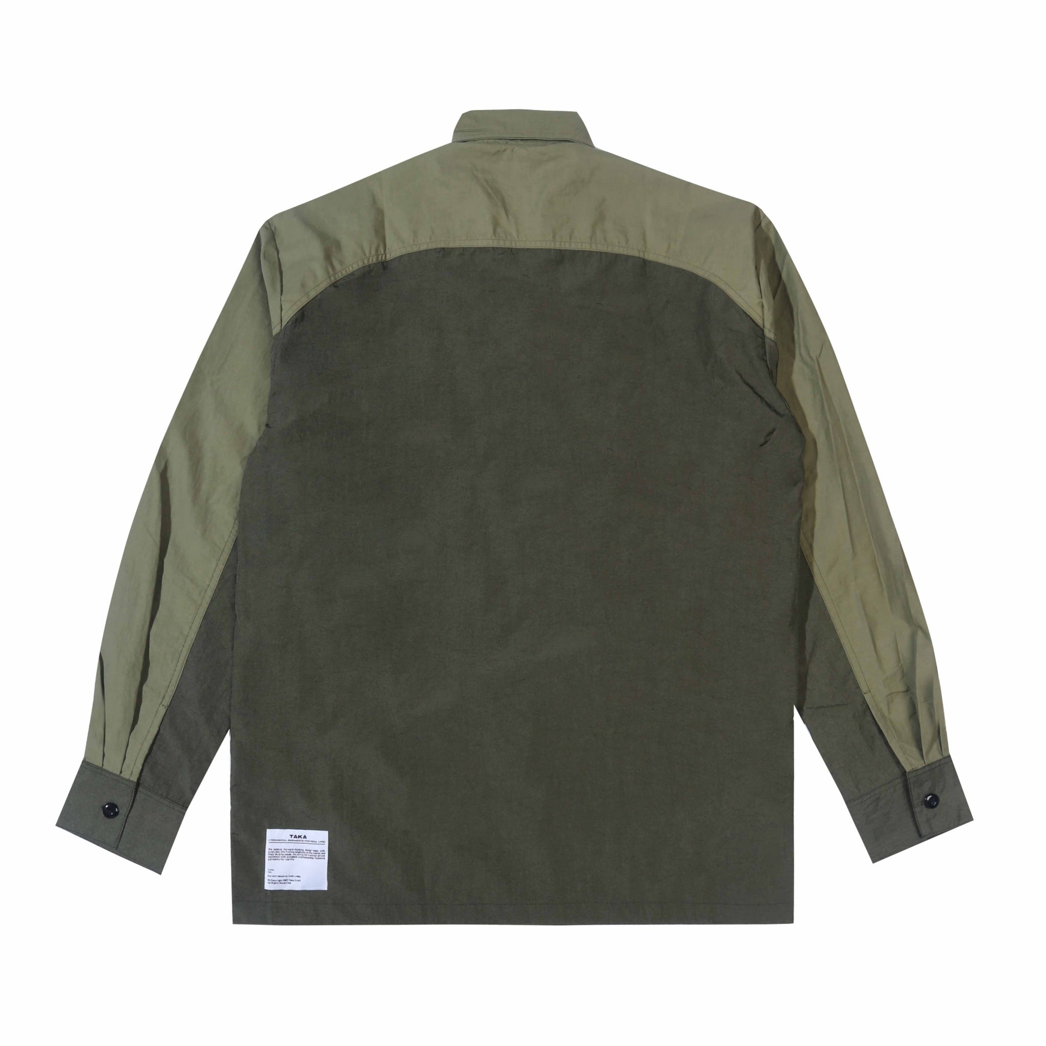 Shell Nylon Overshirt Olive