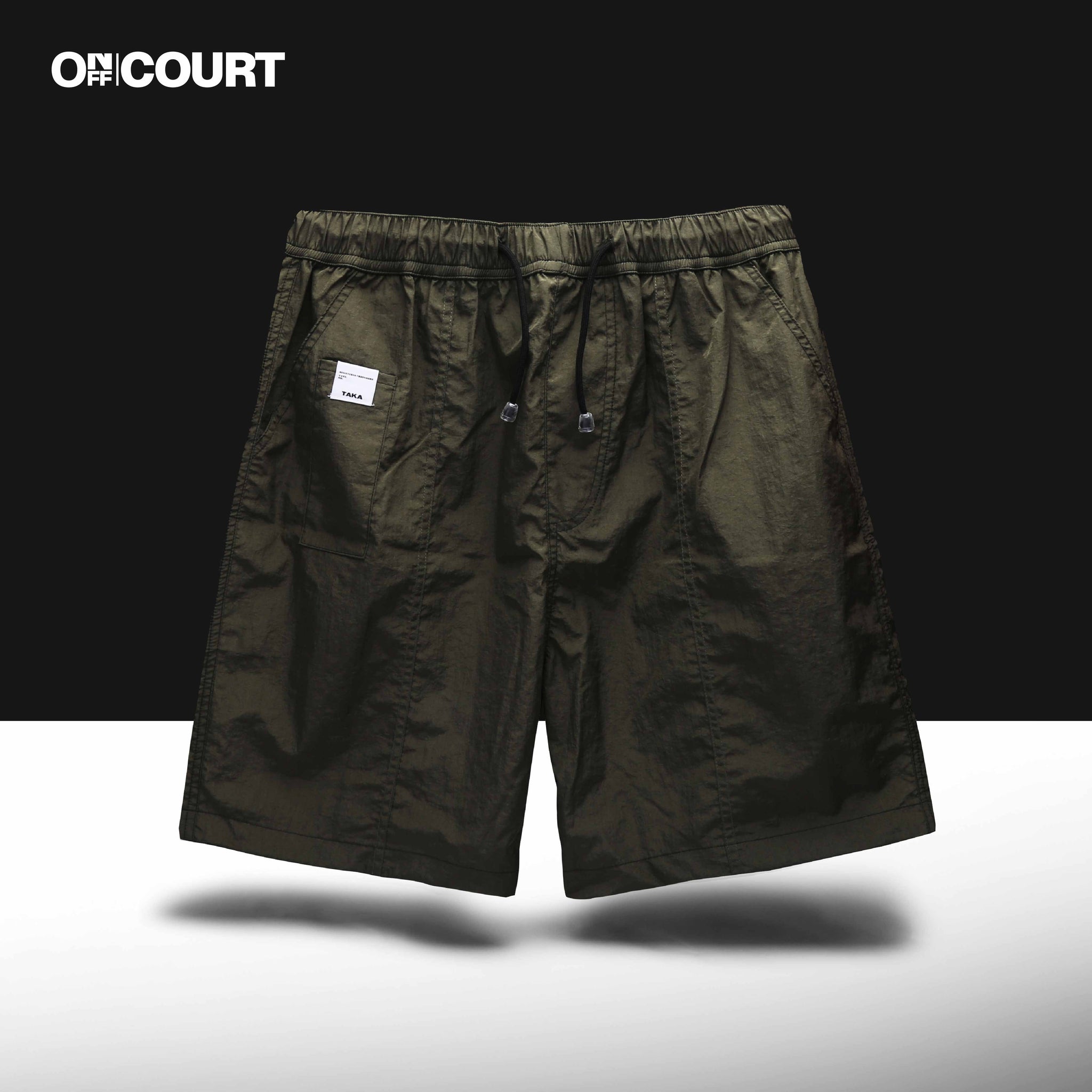 Shell Nylon Shorts Olive