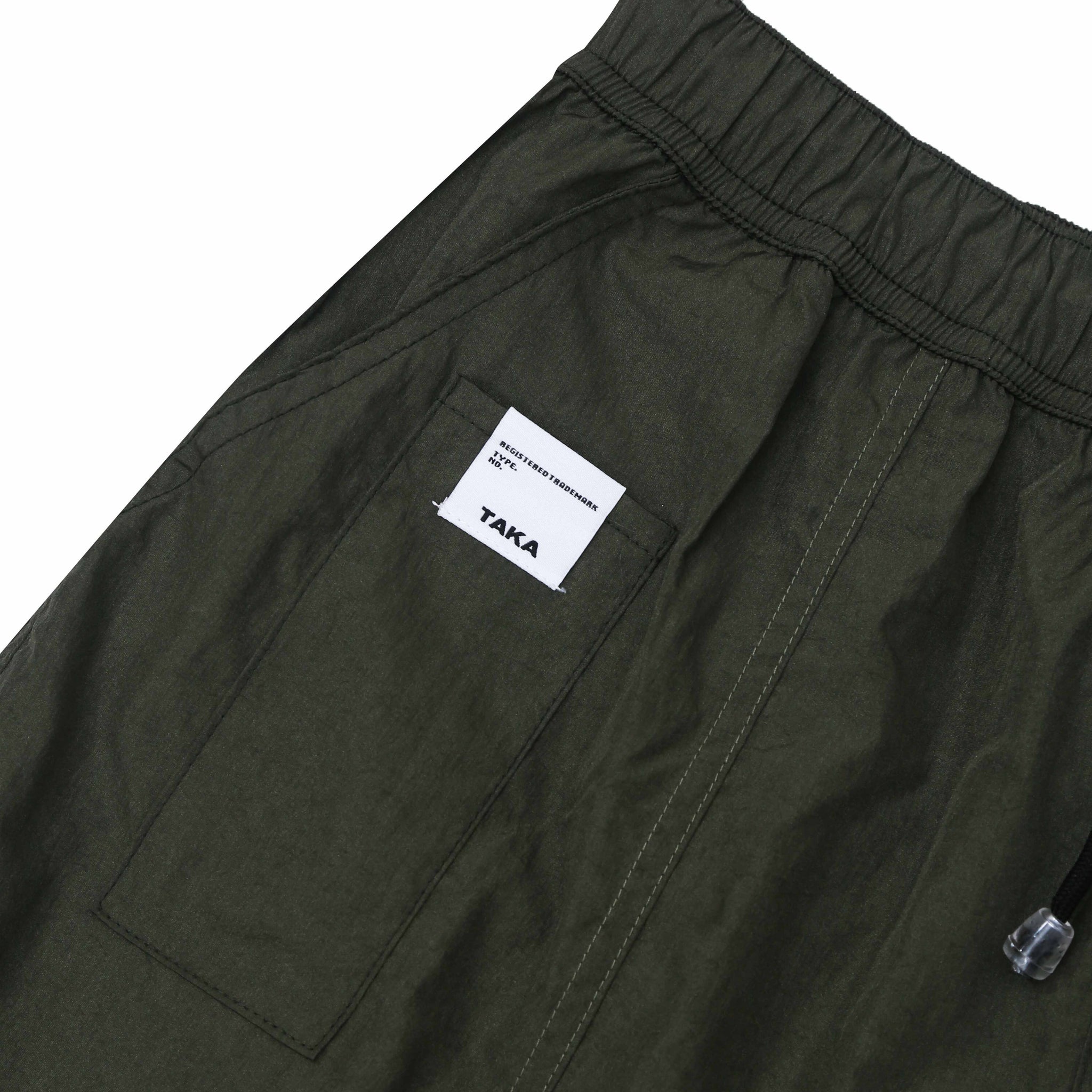 Shell Nylon Shorts Olive