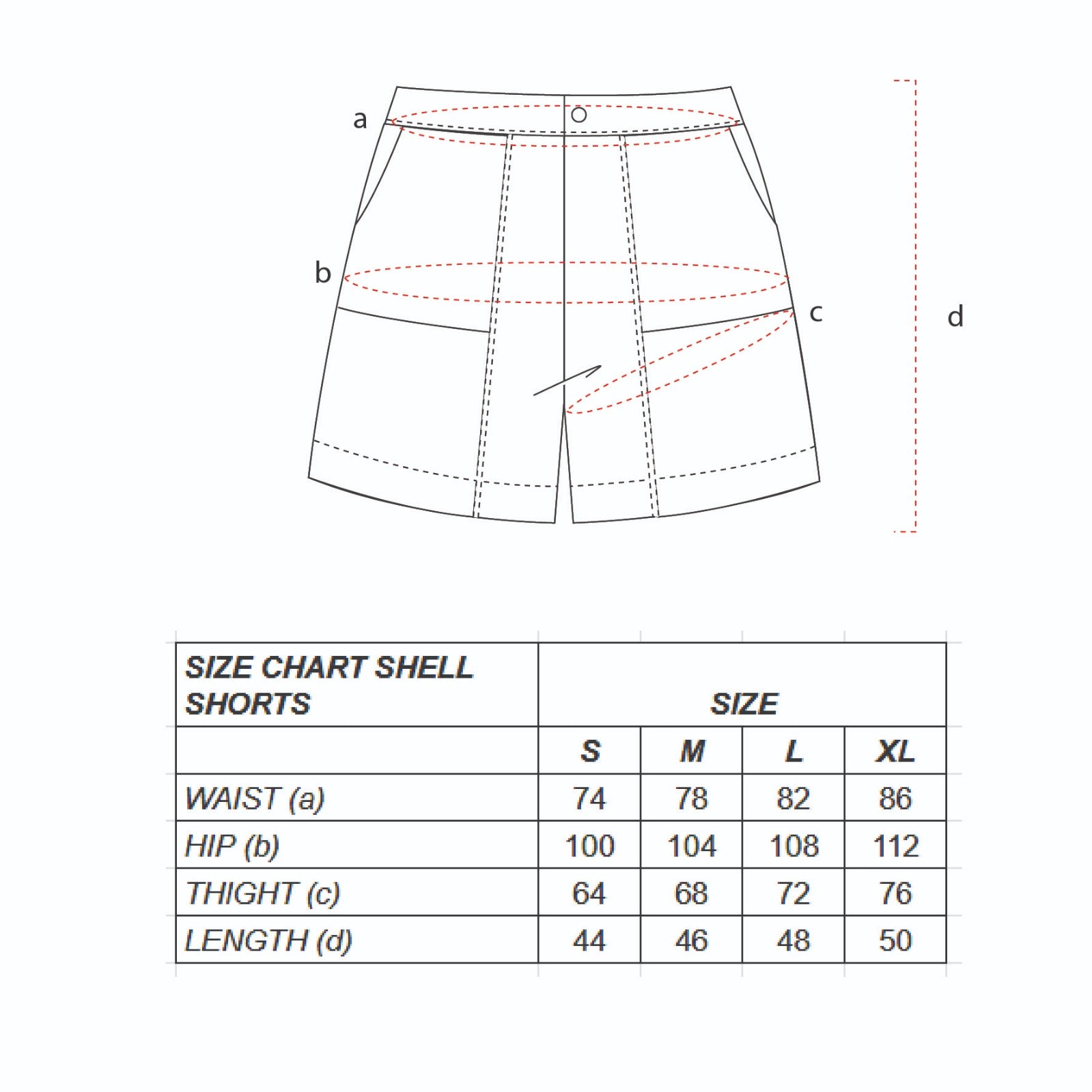 Shell Nylon Short White