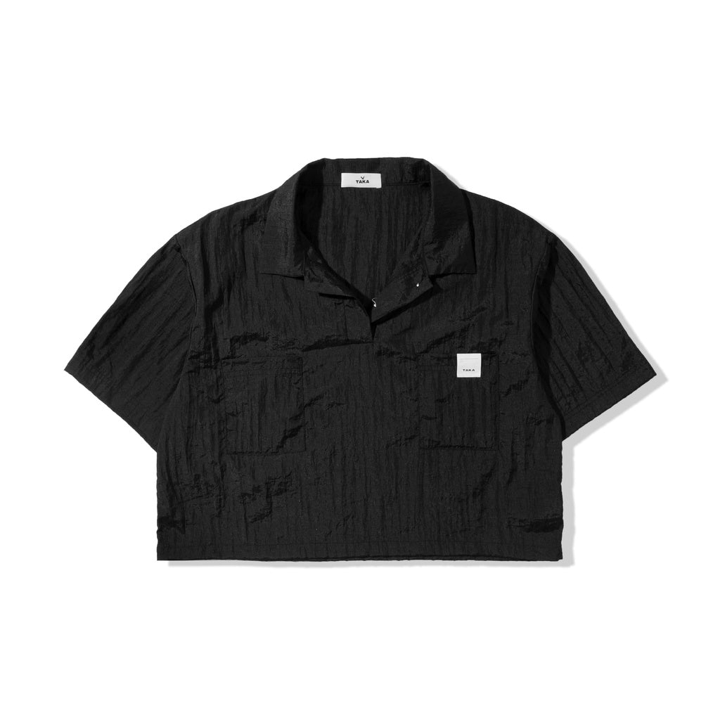Court Boxy Oversized Shirt Black