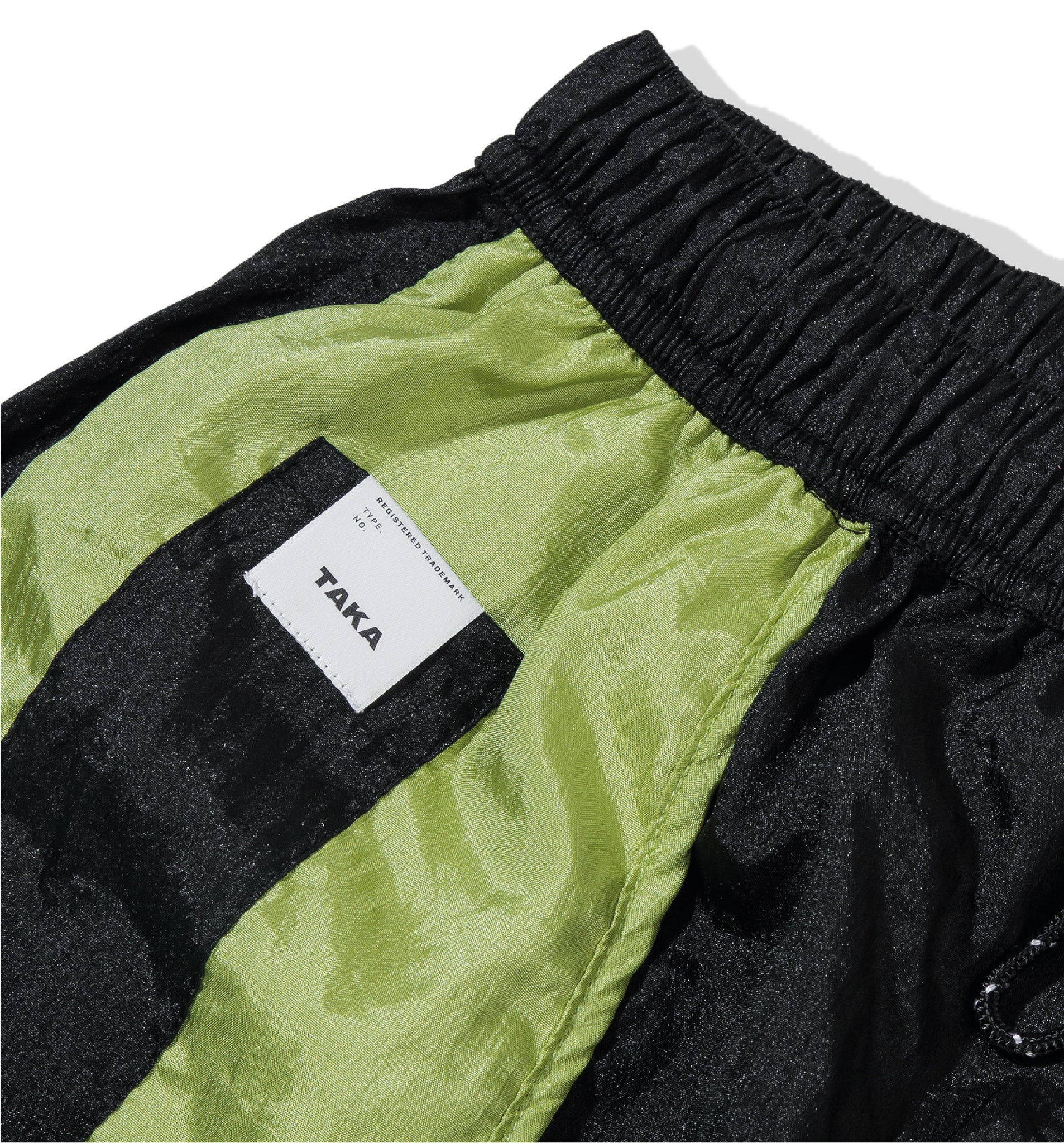 Buggy Nylon Shorts Womens Black Lime